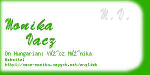 monika vacz business card